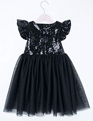 Cilucu Girl Sequin Ruffle Dress Tutu Flower Girls Dress Princess Sparkle2