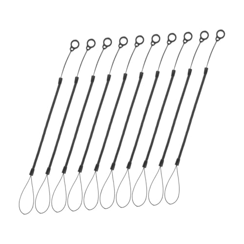 HAPINARY 10Pcs Spring Rope Tether for Touchscreen Pens Lost Hanging Lanyard with Ring Securely Holds Your Stylus for Easy Access for Professionals Students
