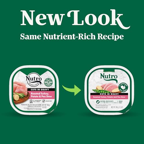 Image of Nutro Cuts in Gravy Wet Dog Food, Roasted Turkey Stew, 3.5 oz, 24 Count
