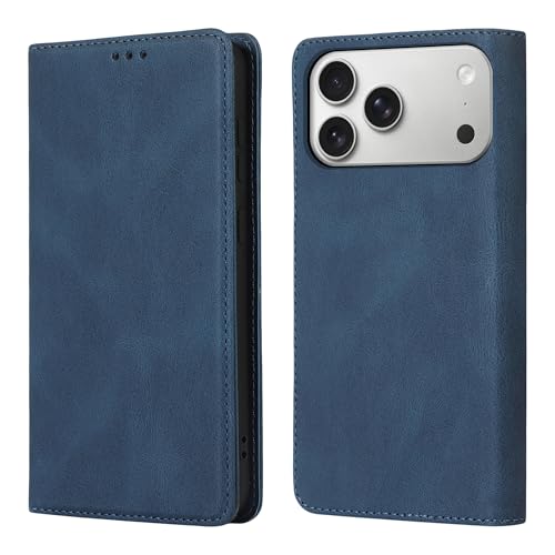 Étui de téléphone pour iPhone 17 Pro 5G en cuir synthétique finitions premium