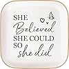 Congratulations gifts for women ceramic jewelry traygraduation gifts for her new job gifts she believed she could so she didmaster degree phd graduation gift for women  urban country home decor