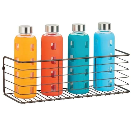 Image of Craft Mshopr inchMultipurpose Iron Wall-Mounted Kitchen Shelves Spice Rack | Medium Size 16X5.5X5.5 Inches | Black | Spice Holder And Bottle Organizer