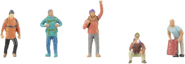 FALLER H0 Bergtour Figuren: Sitzend & Stehend für Modellbau