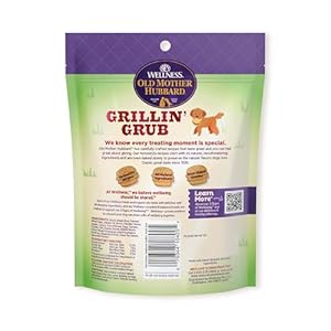 Wellness old mother hubbard grillin grub dog biscuits natural seasonal summer inspired treats bacon cheese hickory smoke flavor 6 ounce bag  urban country home decor