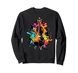 Photo Gallery artistico colorato pop art dipinto violino felpa Photo Gallery artistico colorato pop art dipinto violino felpa