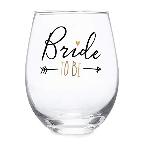 SassyCups Bride To Be Stemless Wine Glass For Bride | Engagement Party | Just Engaged | Newly Engage - //coolthings.us