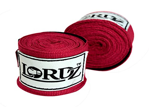 LORDZ Hand Wrap 180cm Semi-Elastic Hand Wraps for MMA & Boxing (Pair) RED (B07JLSZP3Y) Amazon Price History, Amazon Price Tracker