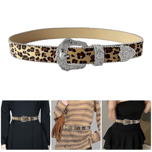 Edgy Waist Belt Punk Edgy Chain Heavy Duty Leopards Print Chain Modern Waistband Waist Chain Beaded Belt2