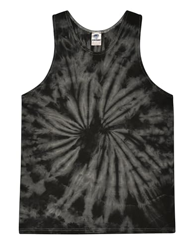 Colortone Unisex Tie Dye Tank Top - Beach Tank Tops for Women and Men - Sleeveless Summer Tops - Mens and Womens Beach Wear