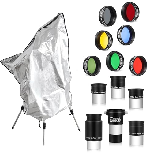 Astromania Astromania Telescope Accessory Kit 1.25 Inch - Bundle with - Protective Telescope Cover 30.1