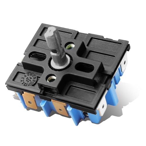 WB24X25013 4464832 Control Switch Replace for GE WB24X25013 Range Infinite Control Switch Compatible with 191D4774P005 AP5999509 4464832 PS11729102 191D4774P005 Improves Cooking Effect