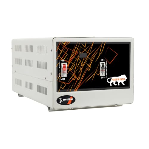 Image of BLUETRAX 10 KVA ML 8000W 90V-280V Mainline Table Top Digital Voltage Stabilizer for Home Multipurpose Use 10-KVA Heavy-Duty 8000W with 10 Years Warranty