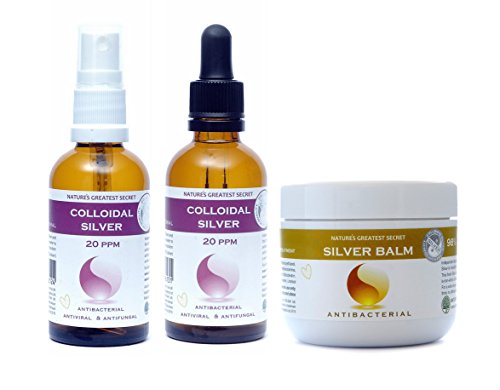 Preisvergleich Produktbild 20ppm Verbesserte Kolloidales Silber Care Pack