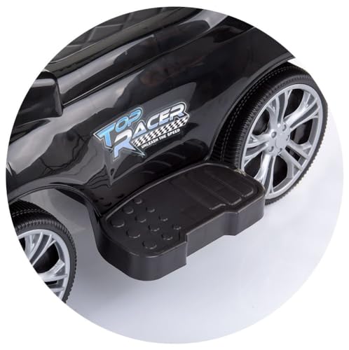 Chipolino Kinder Rutschauto 2 in 1 Turbo Schubstange Musikfunktion Rückenlehne, Farbe:schwarz – Bild 4