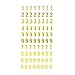 Oblique Unique® Zahlen Sticker Zahl 0-9 Aufkleber zum Basteln Bekleben Spielen Dekorieren Kinder Geburtstag Jubiläum Gold Silber - Farbe wählbar (Gold)