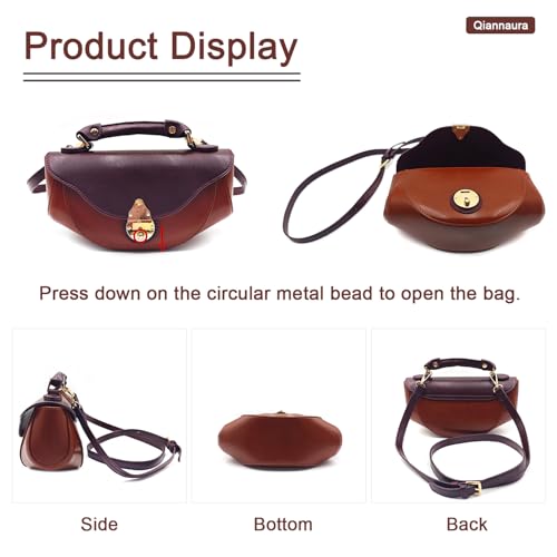Small Top Handle Bag Retro Design Crossbody Bags Purses for Women Mini Faux Leather Shoulder Bag Handbag Satchels4