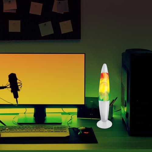 Image of 13 Inch Large Magma Lamp with Motion Sensor - Multicolor Decorative Liquid Lamp with Magnetic Hold and USB Chagring - Relaxing Lamp for Kitchen, Cabinets, Bedsides etc