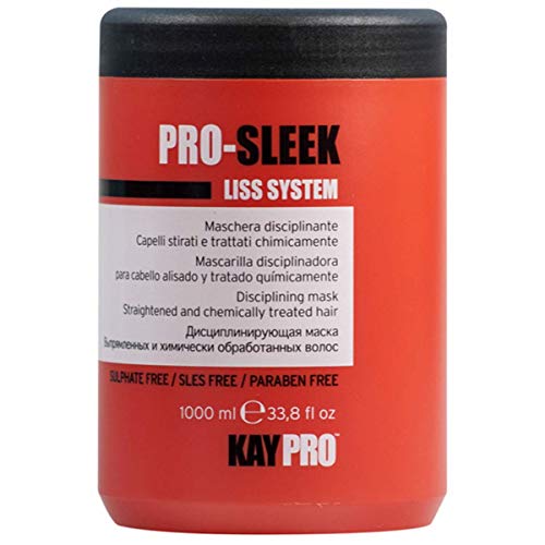KEPRO Kay Pro PRO-SLEEK Liss System MASCARILLA disciplinadora para cabello alisado y tratado químicamente 1000ml