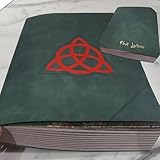 Charmed Book of Shadows with Green Cover,Shadowbound Grimoire-Dark Magic Spellbook Replica for Mystical Adventures,Vintage Books 2024