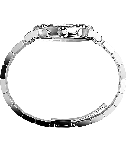 Image of Timex Waterbury 39mm Men's Analog Watch | Durable Stainless Steel Case | Day and Date Window | Durable Design | 100M Water Resistance