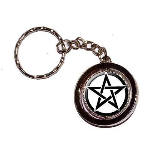 GRAPHICS & MORE Pentagram - Wicca Witch - New Keychain Ring