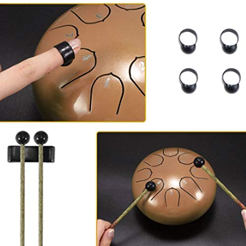 Tambor Steel Tongue Drum 6 pulgadas con palillos miniatura 2