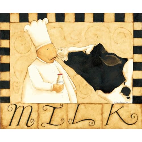 ArtDirect Moo Unframed Art Print Giclee Poster by DiPaolo, Dan - Ready for Framing with Customization Sizes 10x8, 13x11, 20x16, 29x24, 44x36, and 59x48 Inches