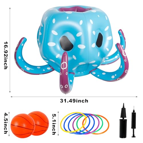 Tmwk CHONGQI-ZHANGYU Octopus Pool Toys For Kids Ages 3-4-5-6-7-8 thumb #1