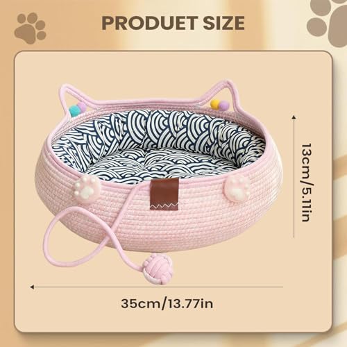 Camas para gatos que evitan resbalones y suciedad 6