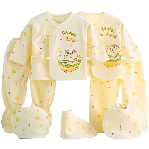 SHVE SHENDY VENDY Conjunto de Body para Bebé Paquete de 7 Piezas Recien Nacido 100% Algodón Conjunto de Pantalón, Playera,...