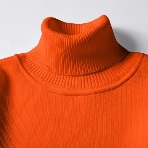 Men's Slim Fit Mock Turtleneck Pullover Sweater Slim Fitted Casual Basic Knitted Thermal Sweaters for Male3