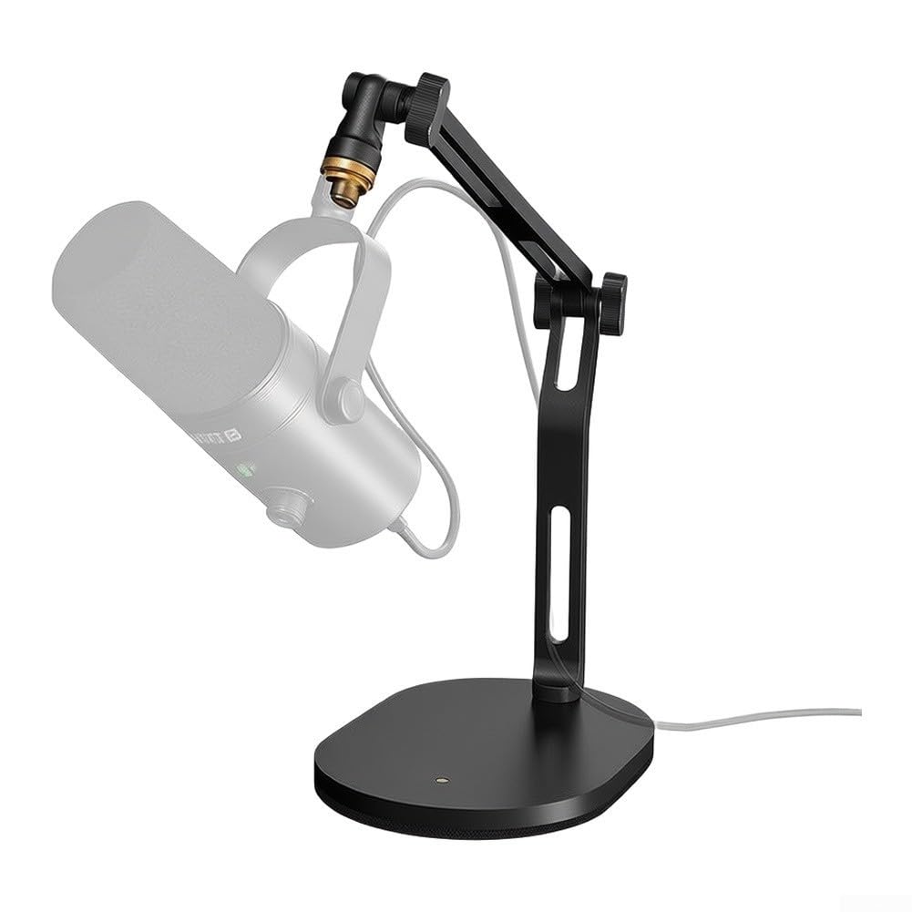 Verstellbarer Mikrofonständer Tisch Aluminium 50cm