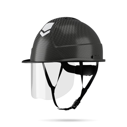 DK-WINER Safety Hard Hat with Visor, Vented Protection Construction Hard