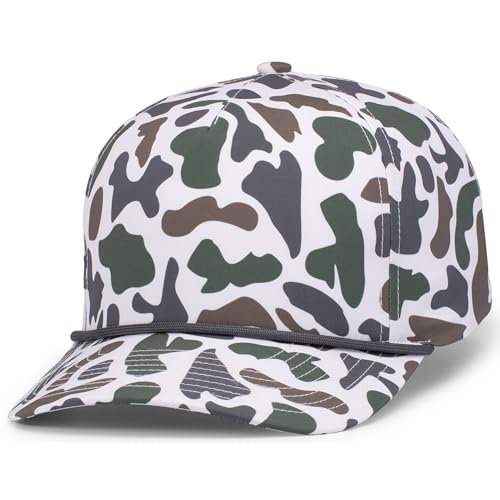 Pacific Headwear Duck Camo 5-Panel Trucker Cap Timberline OS