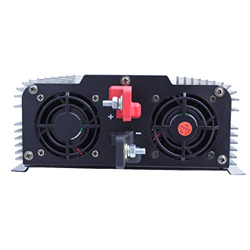 GoWISE Power PS1004 3000W Continuous 6000W Surge Peak Power Pure Sine Wave Inverter with Starter Cables and 4 Output Sockets