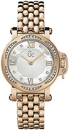 GUESS GC X52107L1S Femme Bijou Orologio da donna in acciaio inox oro rosa  con diamanti : Amazon.it: Orologi