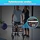 supregear Rollatorkorb, Große Kapazität Organizer Tasche mit Mehreren Taschen, Faltbarer Universeller Wasserfester Aufbewahrungsbeutel für Senioren, Lila Geblümt