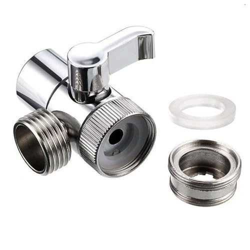 Two Way Tap Connector Space Saving 360 Rotation Designs Water Efficient Showers Diverters Upgrades For Showers & Hair Wash