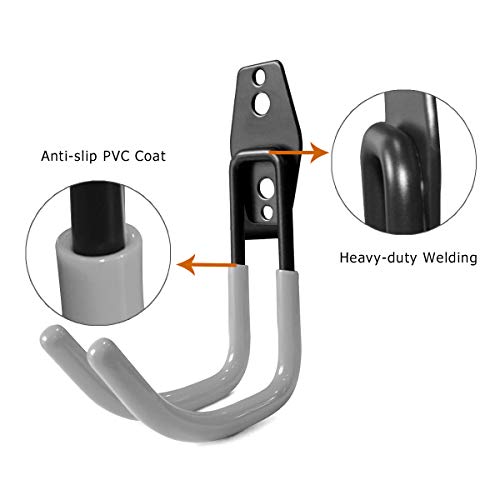 Geewatom Garage Storage Utility Hooks,Garage Garden Tool Organizer,Steel Wall Mount Hooks thumb #2