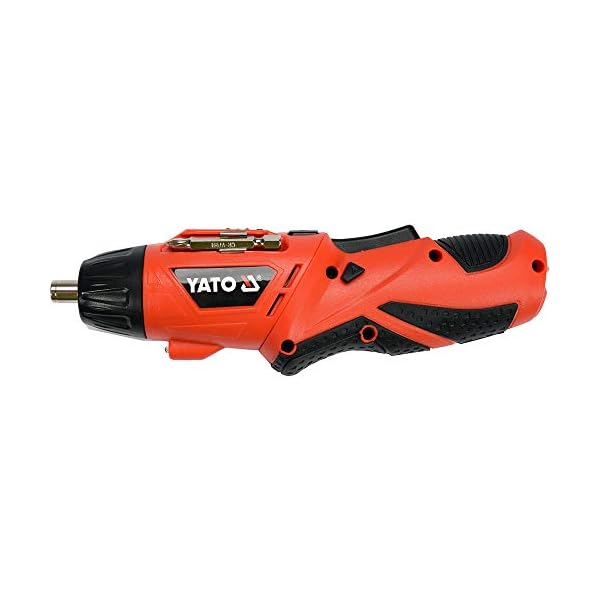 Yato Cordless Combi Drill Bohrschrauber 3,6 V 1,3 Ah YT-82760 Rot Schwarz – Bild 3