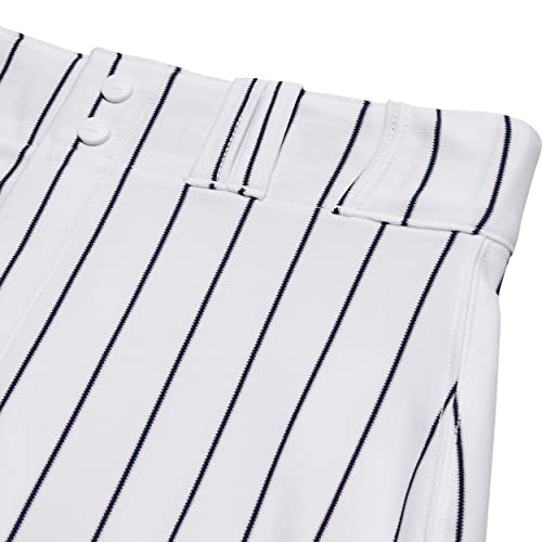 Champro Boys' Youth Triple Crown Classic Pinstripe Baseball Knickers, White, Navy, Large #TOP2