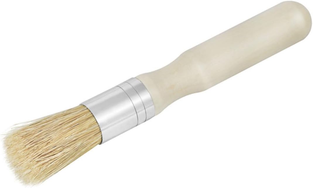 TEHAUX 2pcs Small Art Brushes Stencil Brush Bristle Oil Acrylic Paint DIY Art Craft Painting Tool