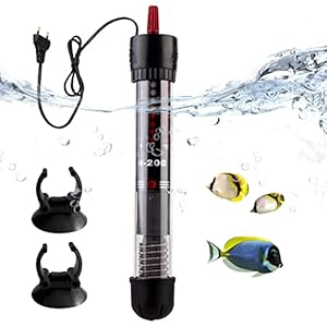 Delamiya Aquariumverwarming, 50 W, verwarmingsstaaf voor aquarium met zuignappen, thermostaat, verwarming voor…