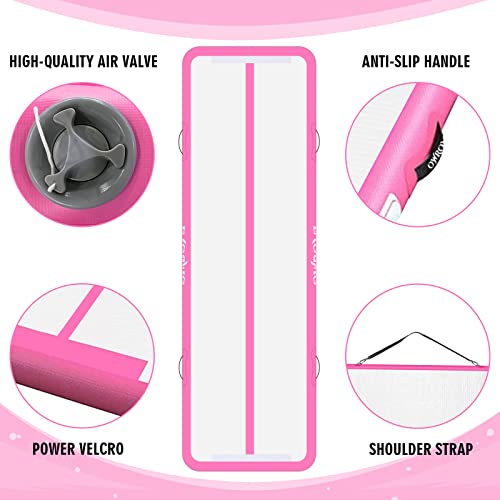 Tumble Track Mats For Gymnastics, Kids Air Gymnastics Mats For Tumbling Thick Inflatable Gymnastics Tumbling Track Mat 6.6/10/13/16/20Ft Training Tumbling Mat With Electric Pump For Home/Gym/Water Fun #TOP4
