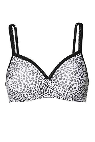 Image of Van Heusen Women's Cotton Padded Wireless Bra - Full Coverage, Anti Bacterial, Breathable Perforated Cups