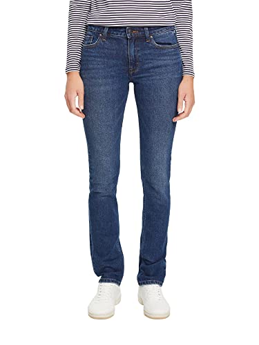 ESPRIT Damen Jeans 992ee1b375, 901/Blue Dark Wash, 32W / 32L