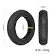TREFAN 10x2,125 Vollreifen 250x54 Offroad Solide Reifen für Xiaomi 4Pro/4Lite/Ninebot uifi/F20d/F30d/F40d/F40E Elektroroller 10 Zoll Vollgummireifen Ersatzräder Wabenreifen Anti-Rutsch (1B PCS)