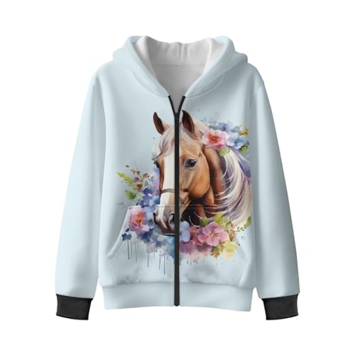 Dolyues Boys Hoodie Fleece Pullover Athletic Sweatshirt with Kangaroo Pockets for Sport Size S-XL