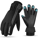 Torven Guantes Invierno Termicos Hombre, Guantes M...: 🔥CALOR REFORZADO - Los guantes de invierno están rellenos de algodón de seda artificial de alta calidad y doble grosor para calentar el doble sus manos en clima frío. El forro está tejido y es suave con la piel, adaptándose perfectamente a sus manos....