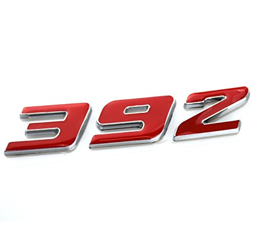Image of Aimoll 2pcs 392 Emblem, Badge Decal 3D Logo for 392 (Red)
